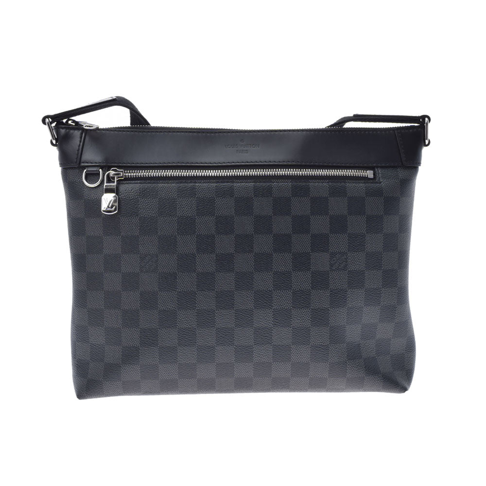 LOUIS VUITTON ルイヴィトン ダミエ グラフィット ミックPM NM 黒 N40003 メンズ ダミエグラフィットキャンバス ショルダーバッグ ABランク 中古 