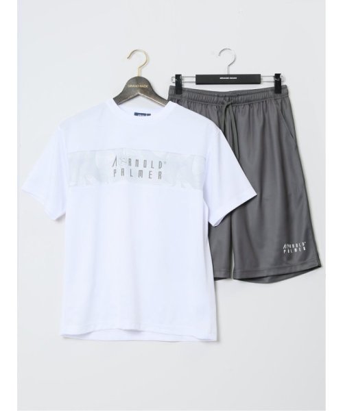 【大きいサイズ】アーノルドパーマー/Arnold Palmer 吸水速乾 メッシュ クルー半袖Ｔシャツ＋ショーツ