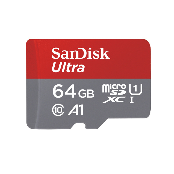 サンディスク microSDHC/microSDXC UHS-Iカード (64GB) Ultra グレー SDSQUAR-064G-JN3MA