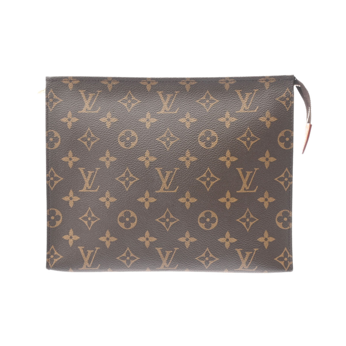 LOUIS VUITTON ルイヴィトン モノグラム ポッシュトワレット26 ブラウン M47542 メンズ モノグラムキャンバス セカンドバッグ Aランク 中古 