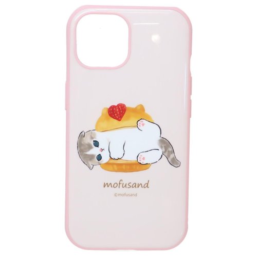 モフサンド iPhone15 IIIIfit?2023 iPhone 6.1 inch 2 LENS model 15/14/13対応ケース スイーツにゃん m