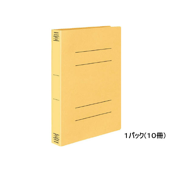 コクヨ フラットファイルX(スーパーワイド) A4タテ とじ厚40mm 黄 10冊 1箱(10冊) F882129-ﾌ-X10Y