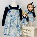 リバティ ワンピース 26cmドール 服  子供服 お揃い 30cmドール　イルマ