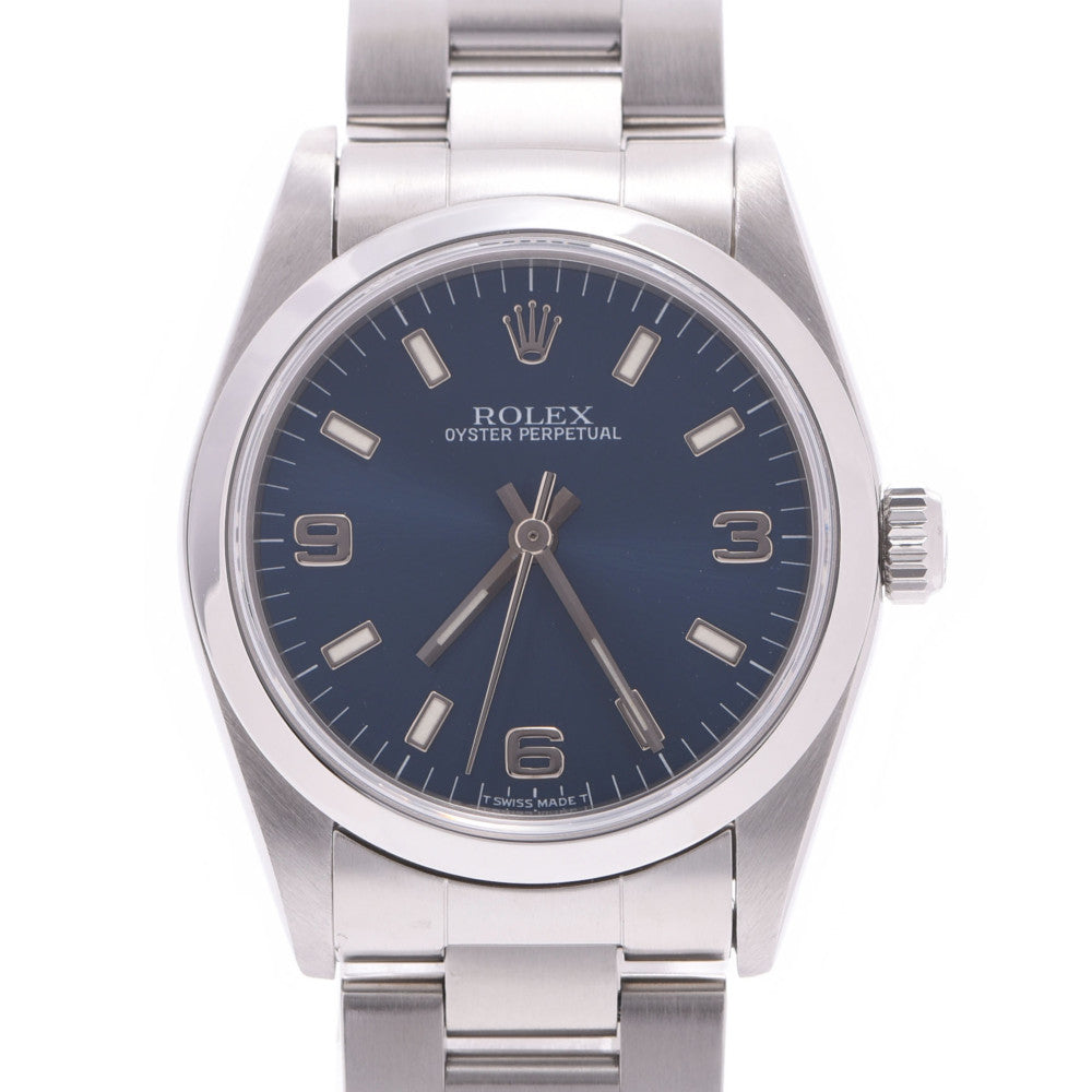 ROLEX ロレックス オイスターパーペチュアル 67480 ボーイズ SS 腕時計 自動巻き 青369文字盤 Aランク 中古 