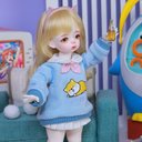 高級ブランドドール+衣装+BJD ドール 本体+フルセット 1/42球体関節人形