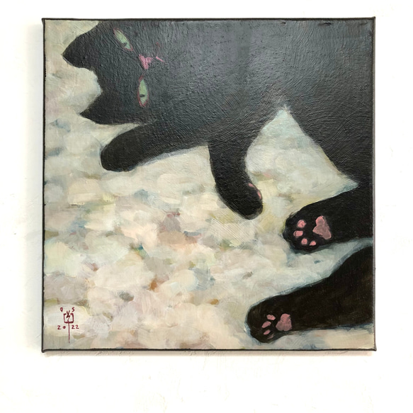 肉筆油彩画 「そーねこ」 x30／2682-003