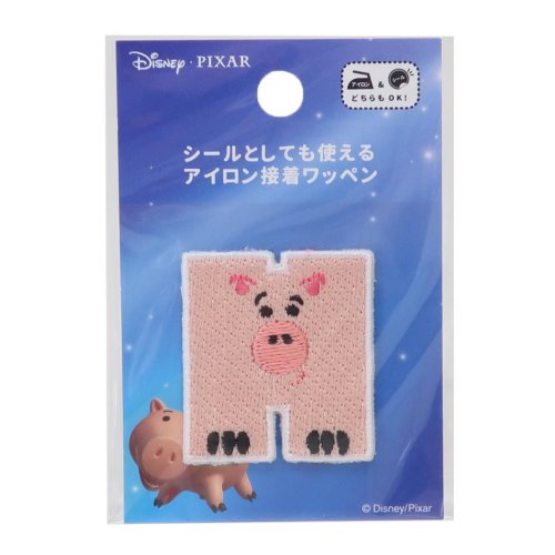 トイストーリー ワッペン アルファベットワッペン H ハム ディズニー 社コッカ 手芸用品 キャラクター グッズ