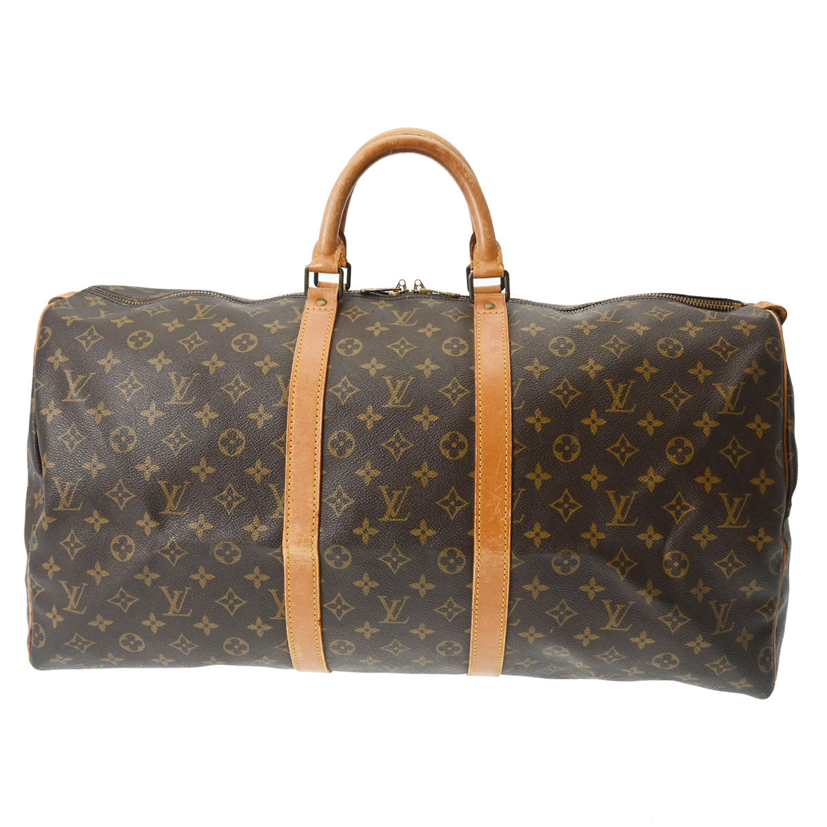 LOUIS VUITTON ルイヴィトン モノグラム キーポル 55 ブラウン M41424 ユニセックス モノグラムキャンバス ボストンバッグ Bランク 中古 