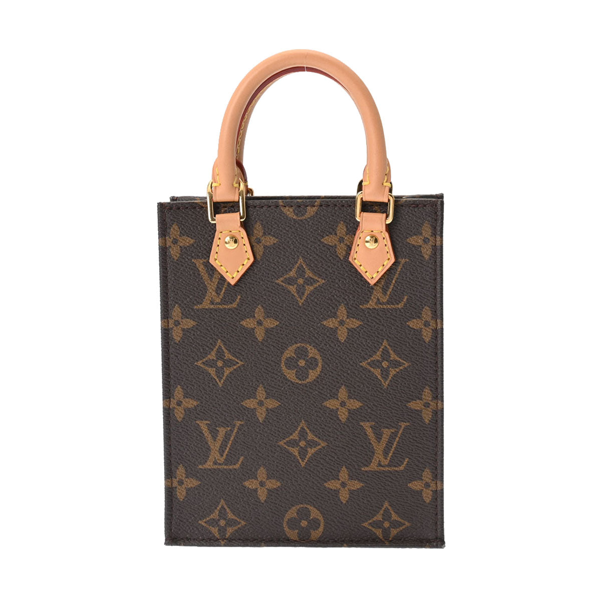 LOUIS VUITTON ルイヴィトン モノグラム プティット サックプラ 2WAY ブラウン M81295 レディース モノグラムキャンバス ハンドバッグ Aランク 中古 