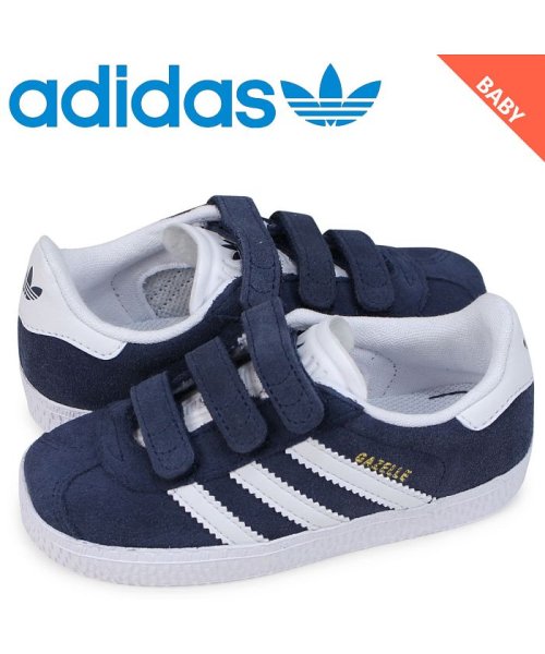 アディダス オリジナルス adidas Originals ガゼル スニーカー ベビー ガッツレー ベルクロ GAZELLE CF I ネイビー CQ3138