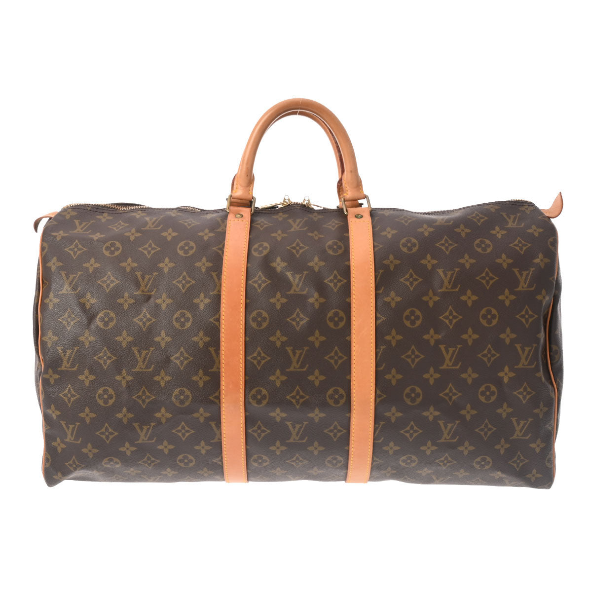 LOUIS VUITTON ルイヴィトン モノグラム キーポル 55 ブラウン M41424 ユニセックス モノグラムキャンバス ボストンバッグ Bランク 中古 