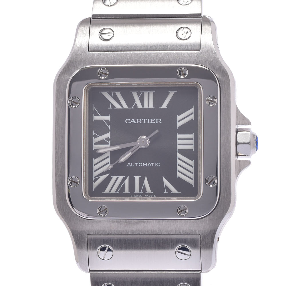 CARTIER カルティエ サントスガルベLM アジア限定 W20067D6 ボーイズ SS 腕時計 自動巻き グレー文字盤 Aランク 中古 