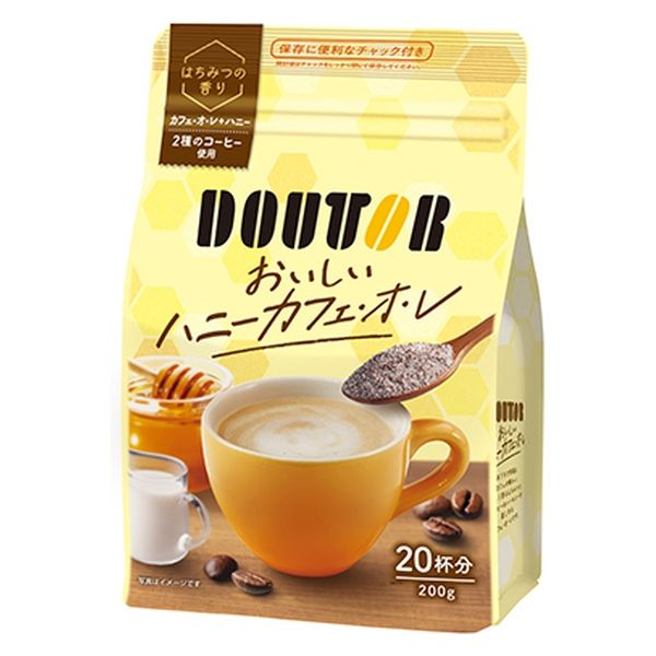 ドトールコーヒー ドトール ハニーカフェオレ 袋 200g x24 4932707229278 1セット(24個)（直送品）