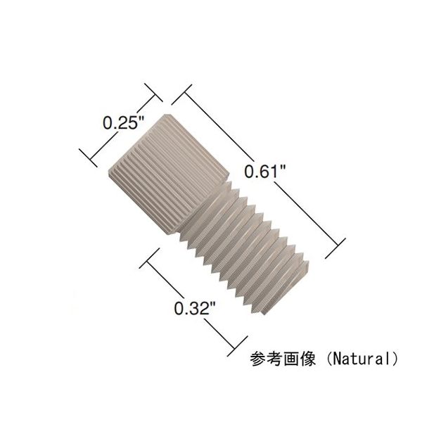 IDEX（アイデックス） M6 ヘッドレスナット（10pk） P-362X 1セット（10個） 64-3955-77（直送品）