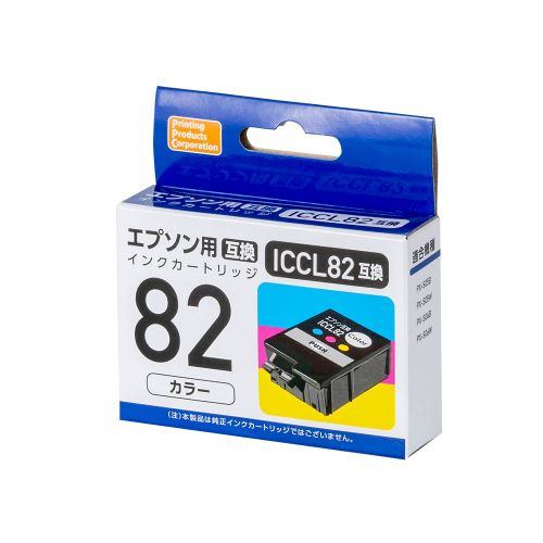 PPC PP-YEIC82CL エプソン用互換インクシアン、マゼンタ、イエロー 3色一体型