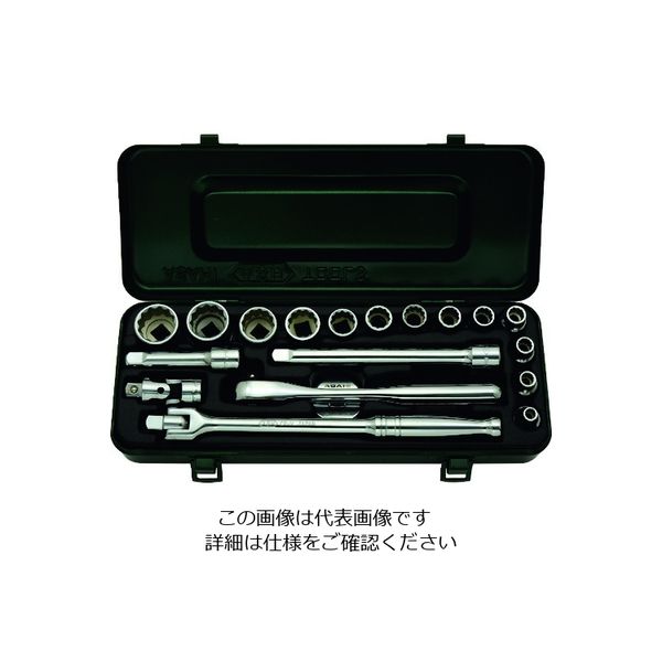 旭金属工業 ASH 12角ソケットセット3/8(9.5)×19PCS VO3121 1セット 197-9002（直送品）