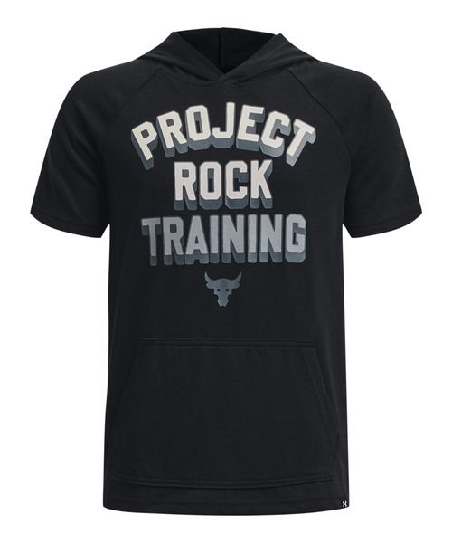 UA PROJECT ROCK HEAVYWEIGHT CHARGED COTTON TRAINING SS HOODIE