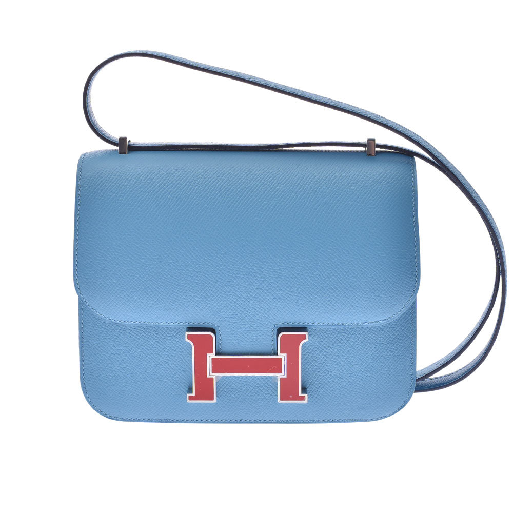 HERMES エルメス コンスタンス3 ミニ ブルーノール ルージュクー金具 D刻印(2019年頃) レディース ヴォーエプソン ショルダーバッグ 新品 