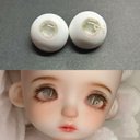 【12mm14mm16mm18mm】 ドールアイ ハンドメイドドール bjd 目 サイズ14/6 オビツ11アイ-4653