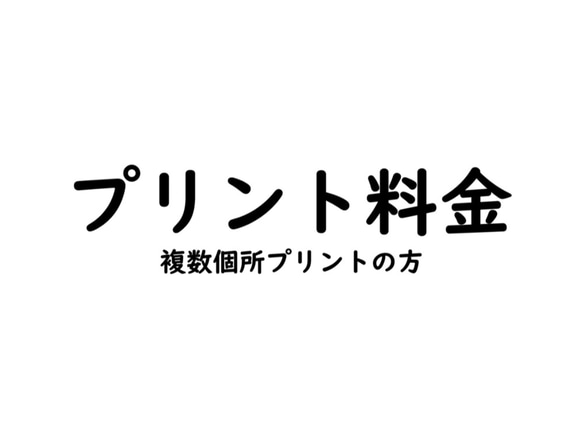 プリント料金