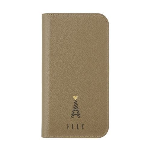 ELLE Folio Case for iPhone 15 Pro [ Greige ] ELGRIFLIP2361P グレージュ