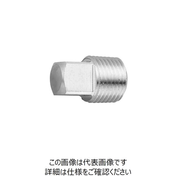 サンコーインダストリー ステンレス 四角頭付きテーパねじプラグーSH型 PT 1”1/2 A00257208140000000 1個（直送品）