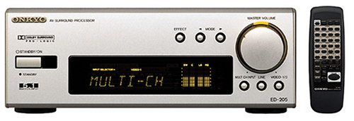 ONKYO INTEC205 サラウンドプロセッサー 5.1ch入力装備 シルバー ED-205(S)【中古品】