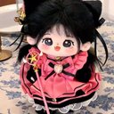 20cm着せ替えぬいぐるみ服 魔法少女♥猫！セット 魔女 アイドル 着せ替え人形 ぬいぐるみ ぬい服 猫耳付き しっぽ付き 翼付き 6点 かわいい ふわふわ きれい 幻想 物語 おとぎ話 アニメ