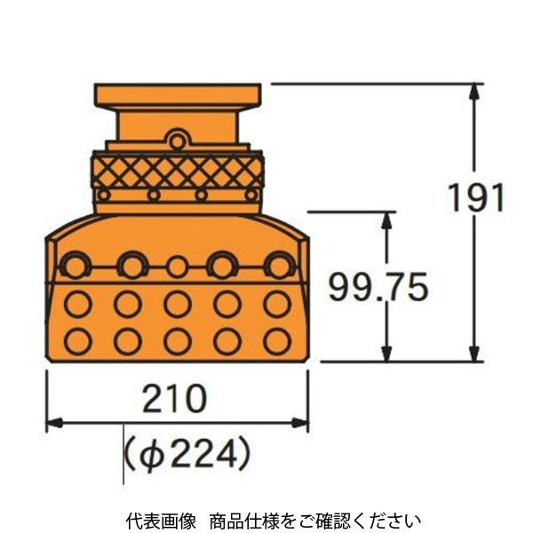 ユニバーサルフェーシングボーリングヘッド 本体 MU-S6H-H MU-S6Hホンタイ（直送品）