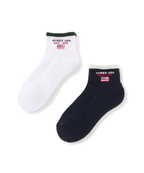 《直営店限定》LINE CREW LOW SOCKS/ラインクルーロウソックス