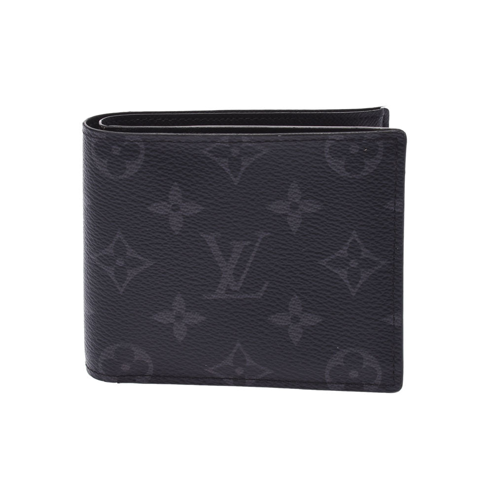 LOUIS VUITTON ルイヴィトン モノグラム エクリプス ポルトフォイユ マルコ NM 黒/グレー  M62545 メンズ 二つ折り財布 ABランク 中古 