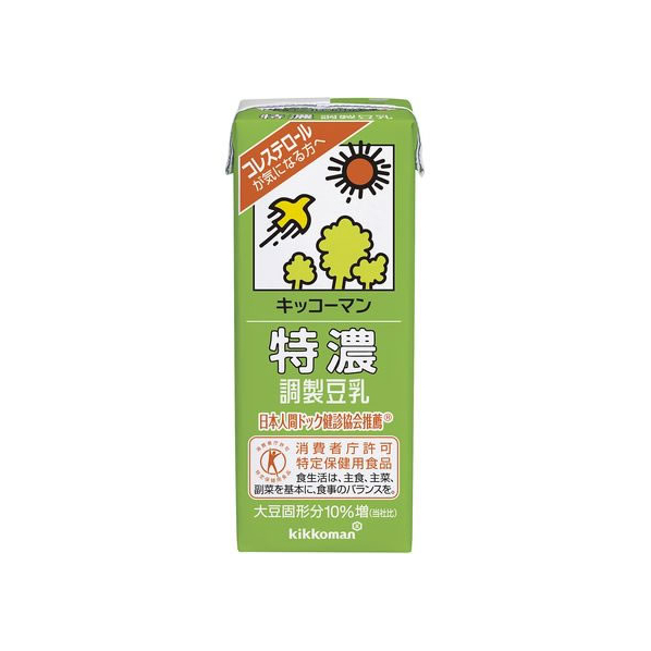 キッコーマンソイフーズ 特濃調製 豆乳 200ML FCB6841-319690