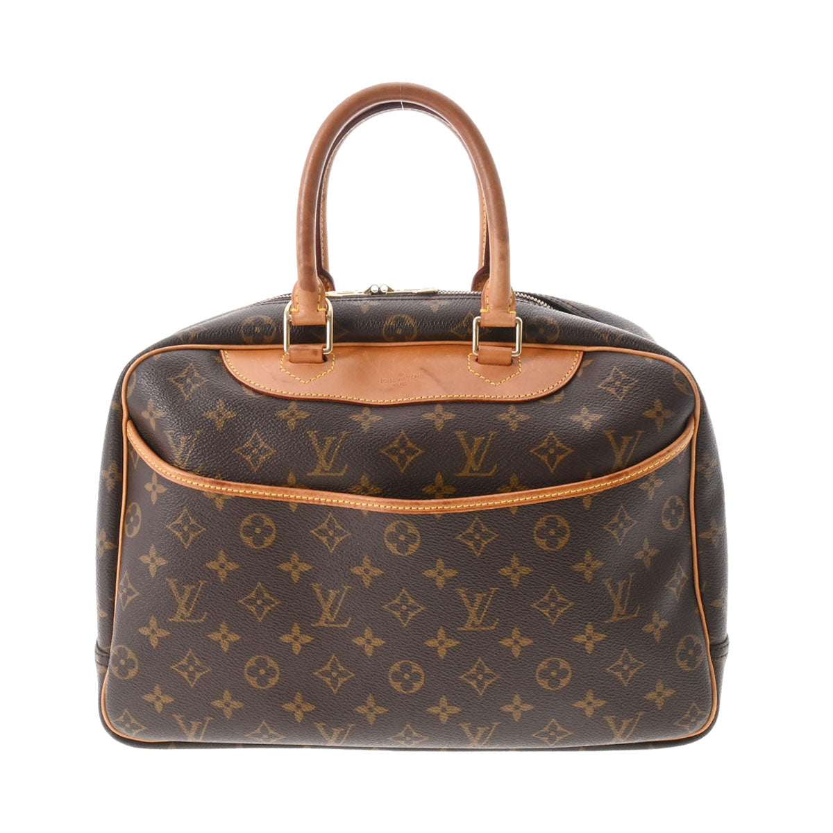 LOUIS VUITTON ルイヴィトン モノグラム ドーヴィル ブラウン M47270 レディース モノグラムキャンバス ハンドバッグ Bランク 中古 