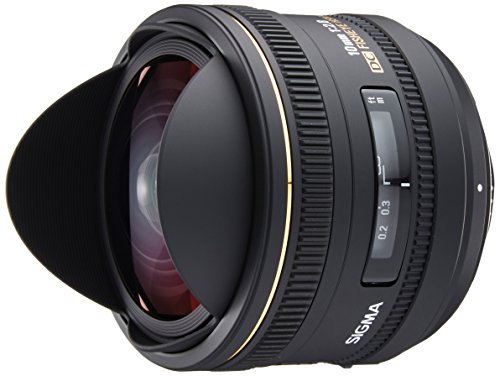 SIGMA 単焦点魚眼レンズ 10mm F2.8 EX DC FISHEYE HSM ニコン用 対角線魚眼 APS-C専用 477554【中古品】