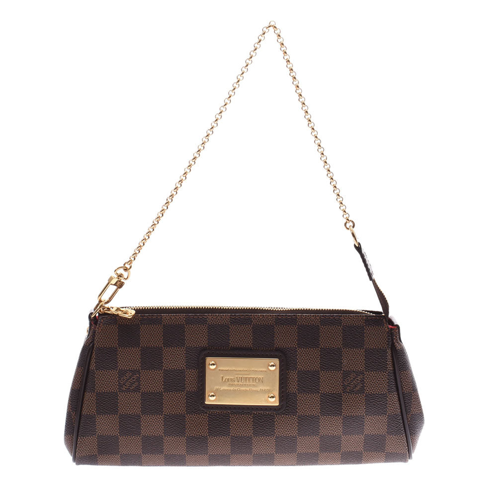 LOUIS VUITTON ルイヴィトン2WAY エヴァ  ダミエ ブラウン ユニセックス ダミエキャンバス ショルダーバッグ N55213  中古