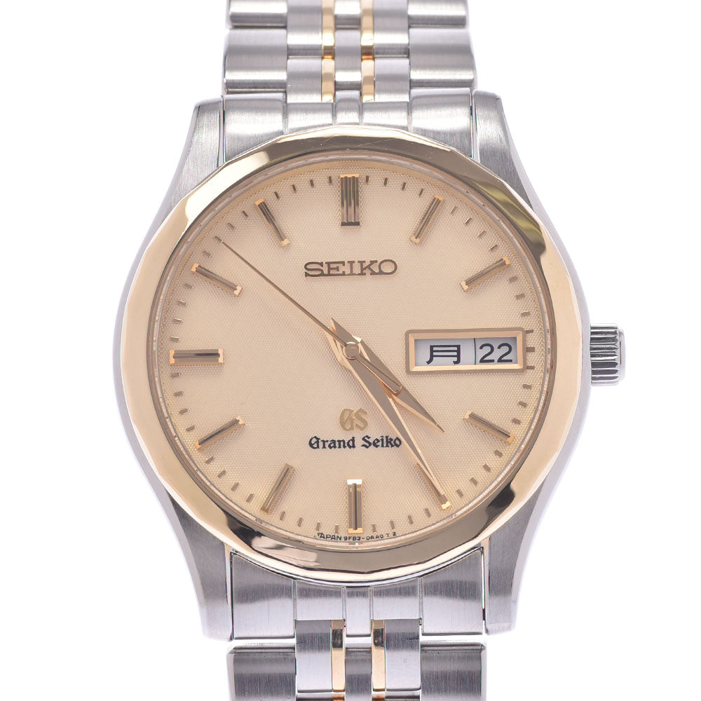 SEIKO セイコー グランドセイコー 9F83-0AA0/SBGT014 メンズ SS 腕時計 クオーツ ゴールド文字盤 Aランク 中古 