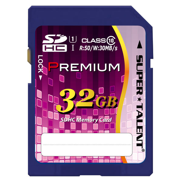 SuperTalent スーパータレントＳＤＨＣカード３２ＧＢ　ｃｌａｓｓ１０　ＵＨＳー１×10枚 ST32SU1P 1セット（10枚)（直送品）