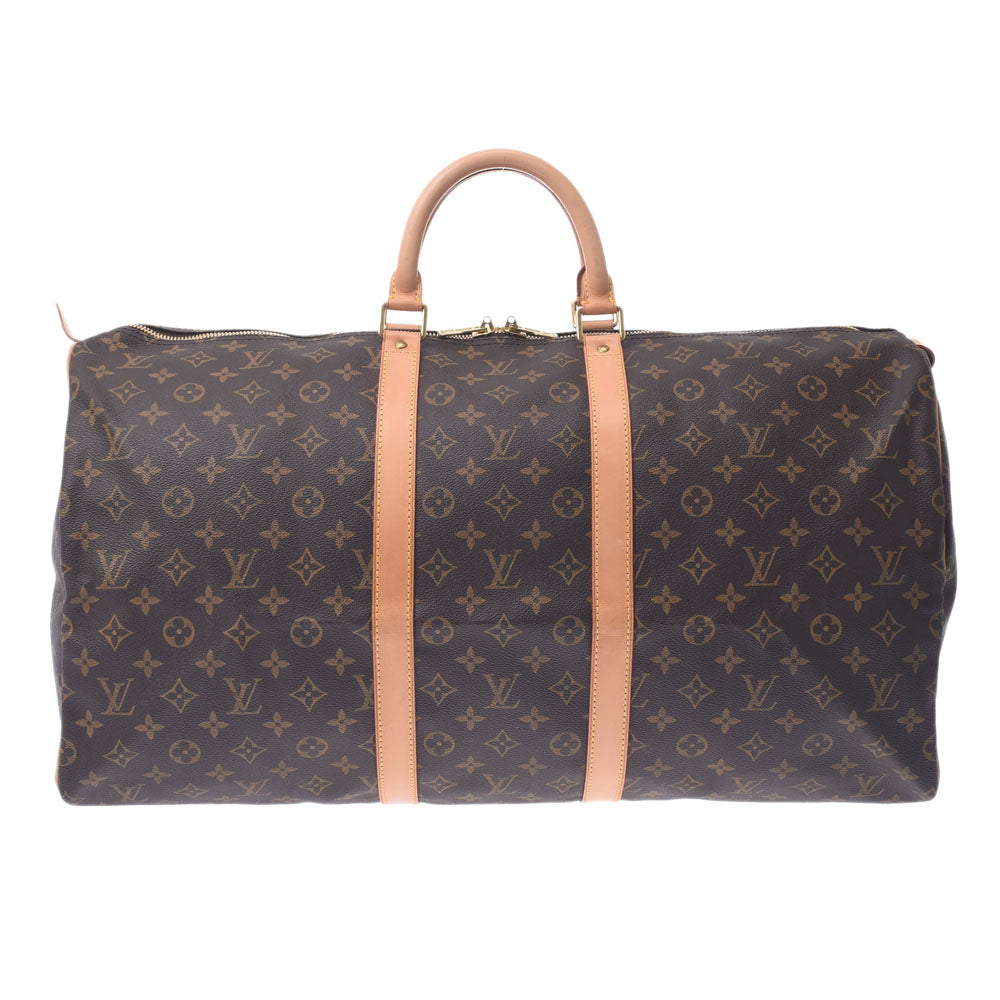 LOUIS VUITTON ルイヴィトン モノグラム キーポル55 ブラウン M41424 ユニセックス モノグラムキャンバス ボストンバッグ Aランク 中古 