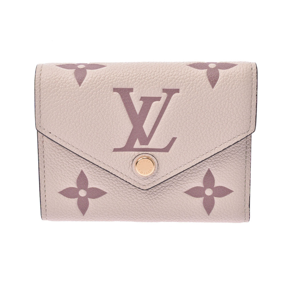 LOUIS VUITTON ルイヴィトン モノグラム アンプラント ポルトフォイユ ヴィクトリーヌ バイカラー ゴールド金具 M80086 ユニセックス モノグラムアンプラント 三つ折り財布 新同 中古 