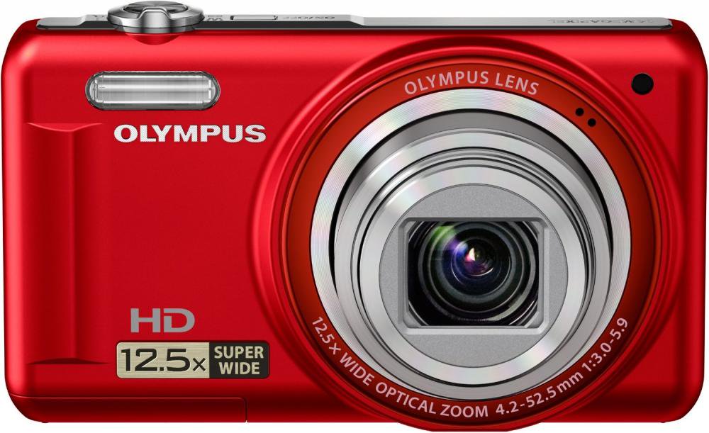 OLYMPUS デジタルカメラ VR-320 レッド 1400万画素 広角24mm 光学12.5倍ズーム 3.0型液晶 VR-320 RED