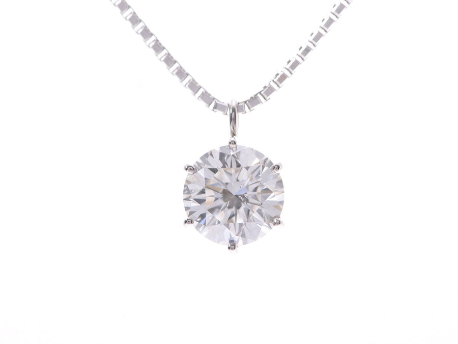 モニッケンダム ネックレス レディース PT900/850 ダイヤ1.024ct G-SI2-VG 5.1g Aランク MONNICKENDAM 内箱 ギャラ GEMレポート 中古 