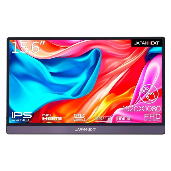 JAPANNEXT 15.6インチ タッチ機能搭載モバイルモニター JN-MD-IPS1564FHDR-T 1台