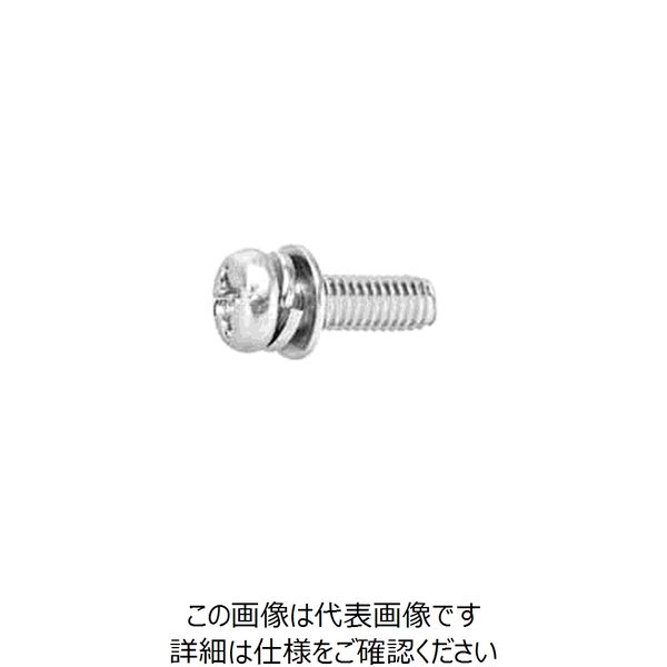 ファスニング J 3カーB 鉄 （+）Sタイト ナベ P＝4（SW+JIS小形W組込） 4 X 10 300070040040010004（直送品）