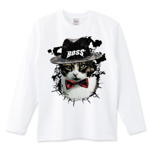 ねこストリート長袖Tシャツ「BOSS CATS」