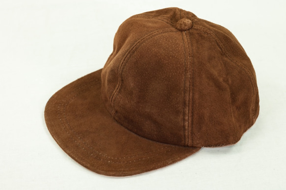 スエード レザーキャップ ブラウン 50個セット Suede Leather Baseball Cap Brown