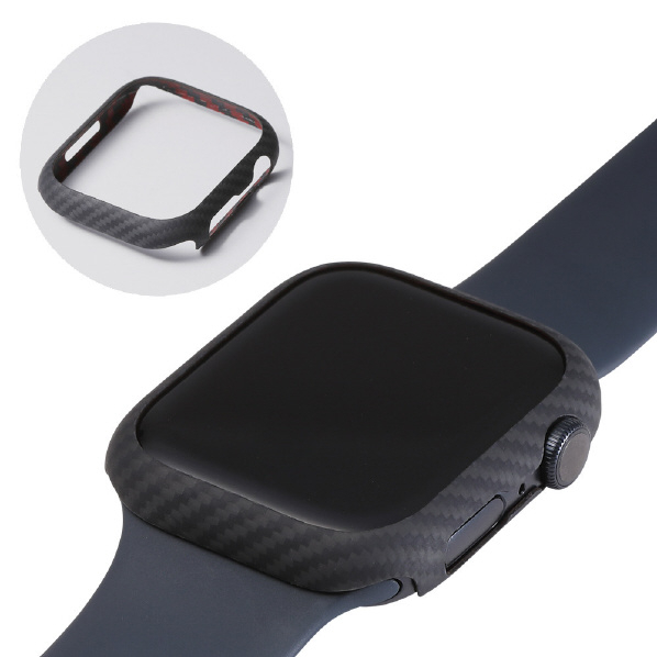 Deff Apple Watch Series 7(45mm)用アラミド繊維ケース DURO マットブラック DCS-AW7D45KVBK