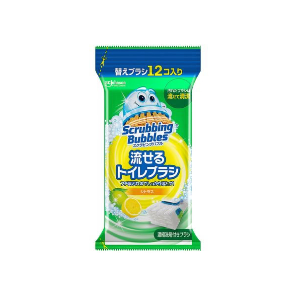 ジョンソン 流せるトイレブラシ シトラス替え 12個 FCV3951