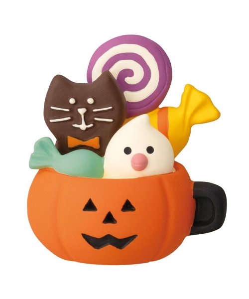 コンコン広場 ハロウィンフェス マスコット ハロウィンのお菓子カップ concombre デコレ インテリア かわいい プレゼント グッズ