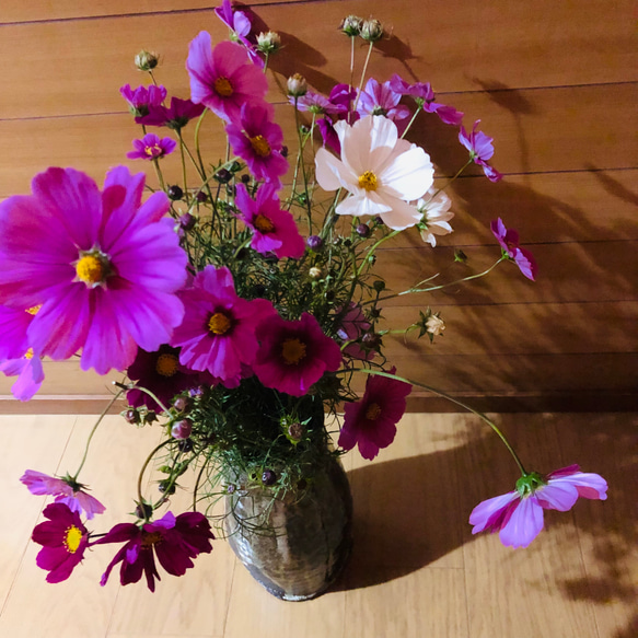 大きな花瓶　陶器　神の倉　自然釉薬