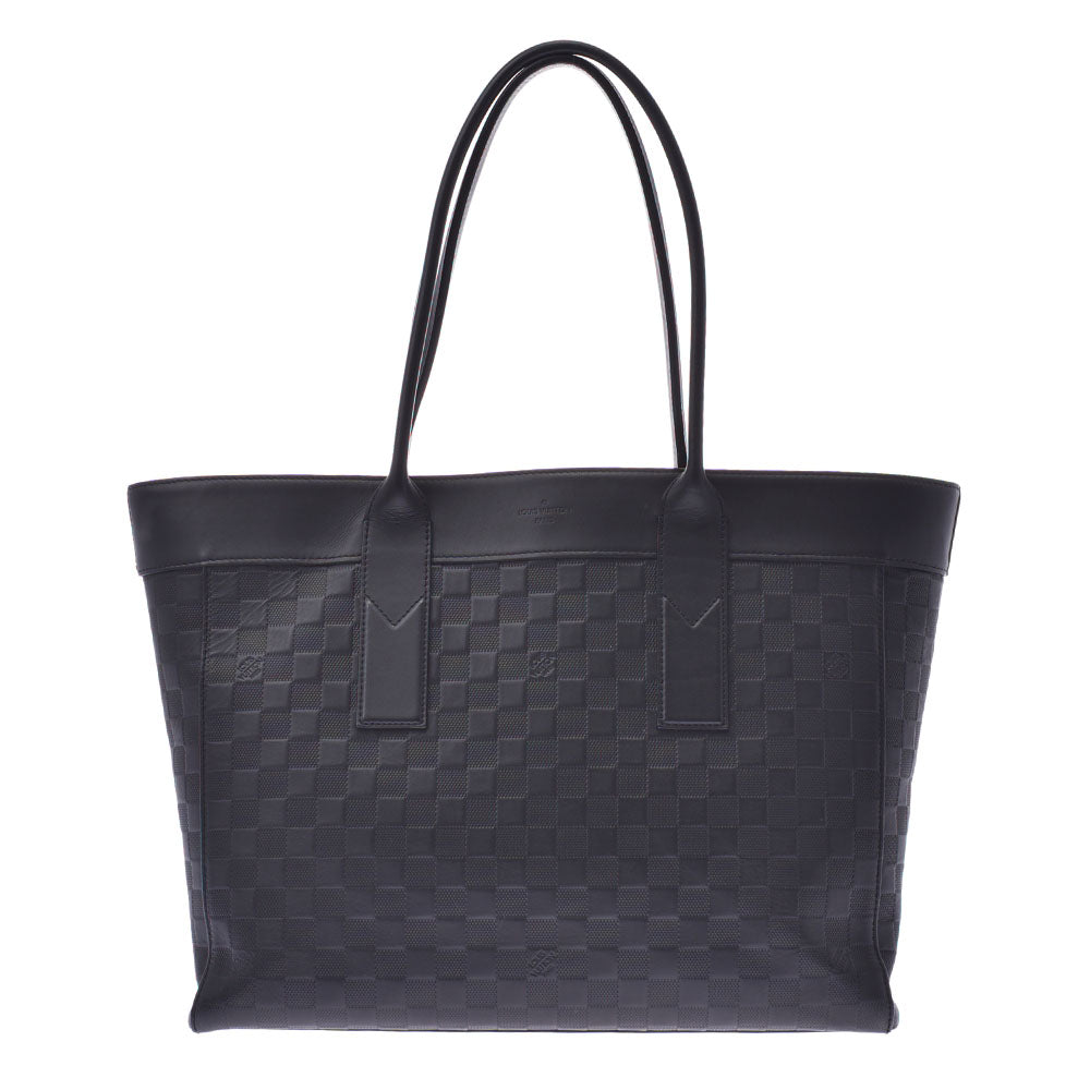 LOUIS VUITTON ルイヴィトン ダミエアンフィニ カバ ヴォヤージュ 黒 N42239 メンズ レザー トートバッグ ABランク 中古 